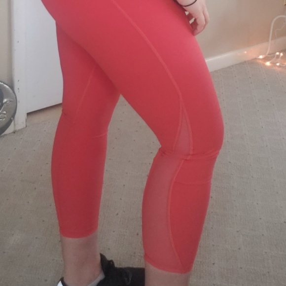 Lululemon Training Times 25” Leggings Poppy Coral Size 8 EUC - Picture 12 of 14